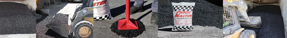 Bagged cold mix asphalt used for pothole repair